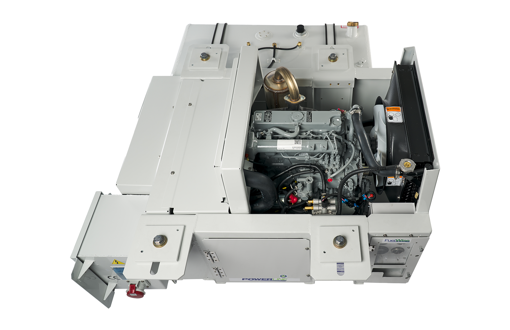 Carrier Container Powerline UG15 Series 55 EU stage V Compliant Generator Set Inside View