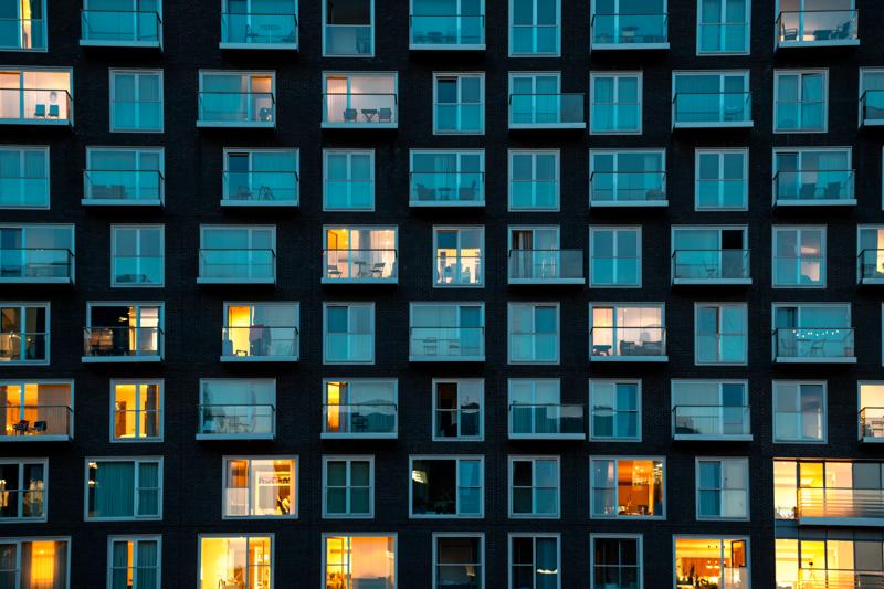  Apartment building windows