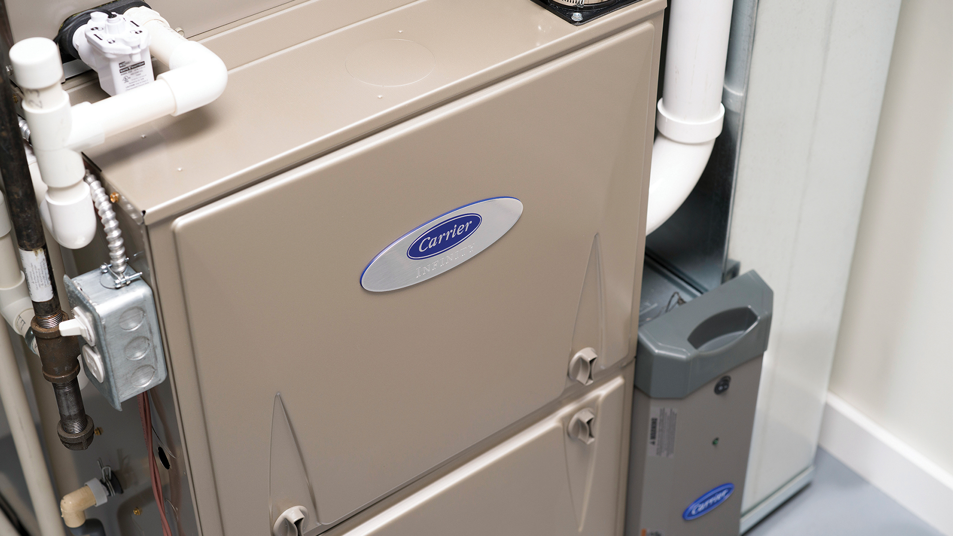 Infinity gas furnace system from an angle