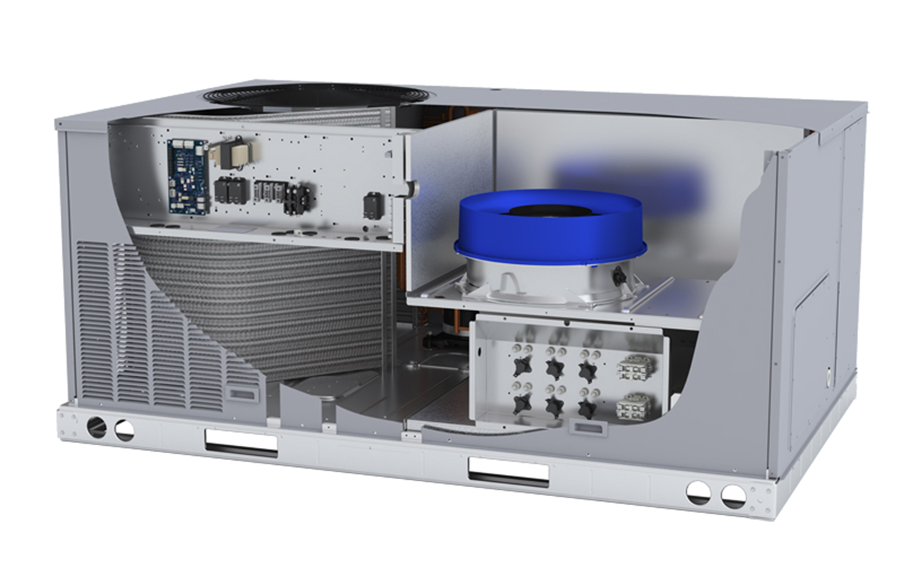 WeatherMaker® Single-Packaged Rooftop Units with EcoBlue™ Technology 50FCQ