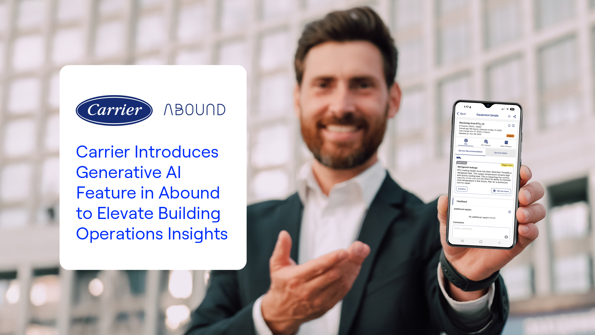 Carrier Introduces Generative AI Feature in Abound to Elevate Building Operations Insight