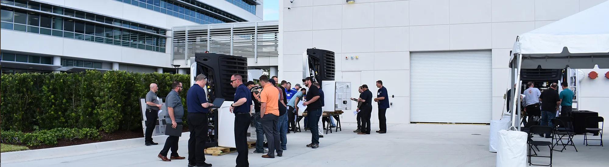 Training Center Refrigeration Units Outside