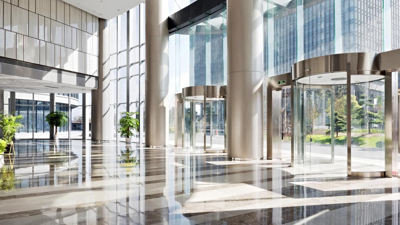 Man and woman looking at tablet