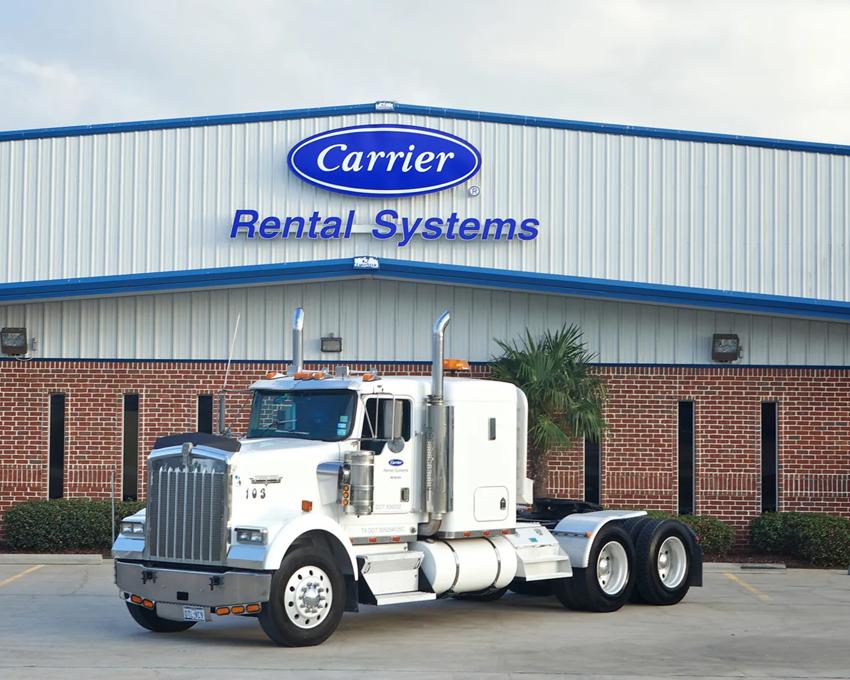 Carrier tech speaking with a customer