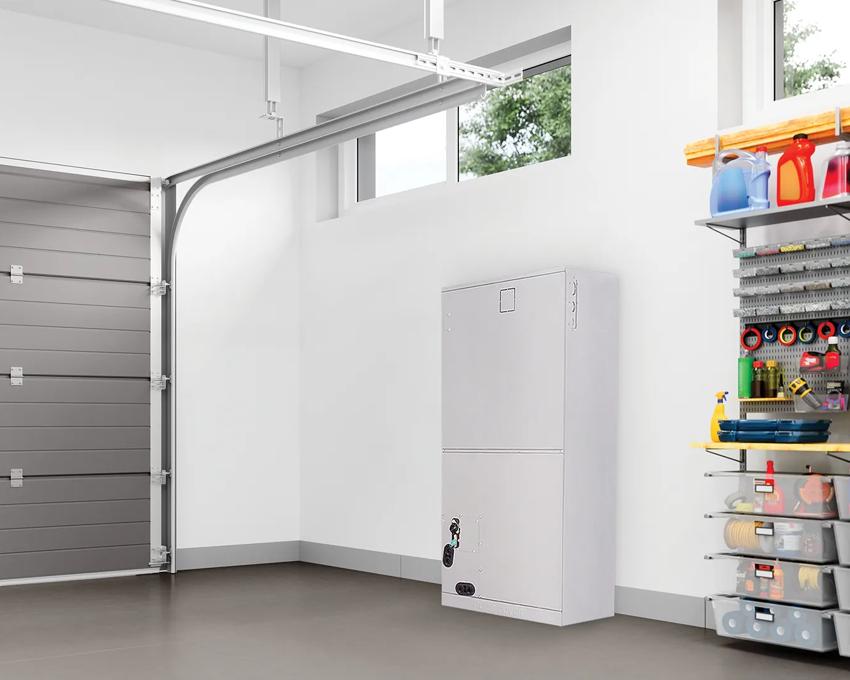 Mini split air handler in garage