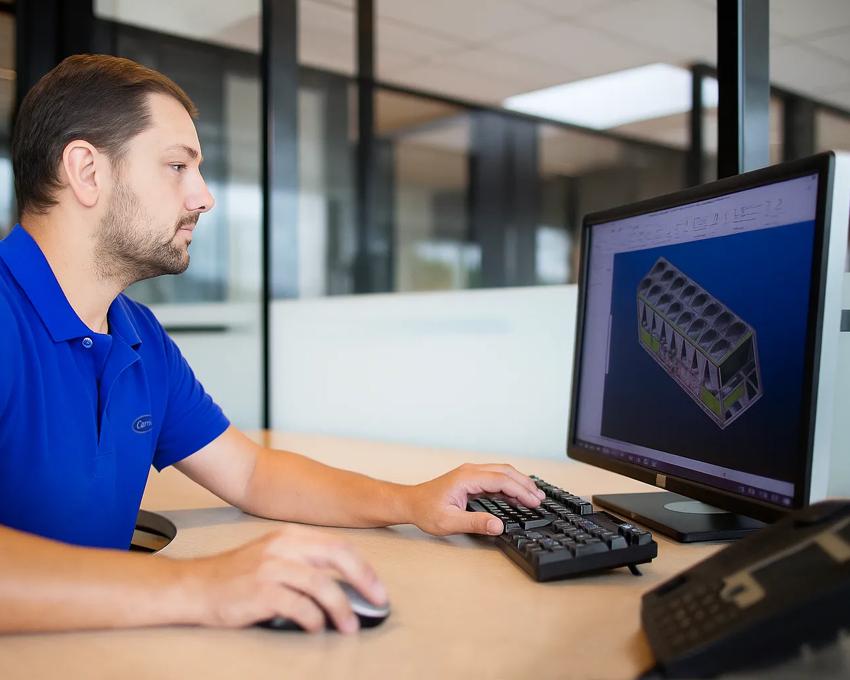 system designer on computer